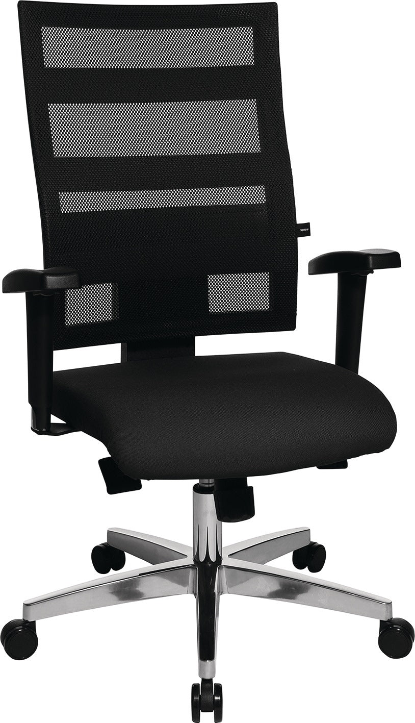 TOPSTAR Bürodrehstuhl Punktsynchron-Technik schwarz/schwarz, 110 kg, höhenverstellbar