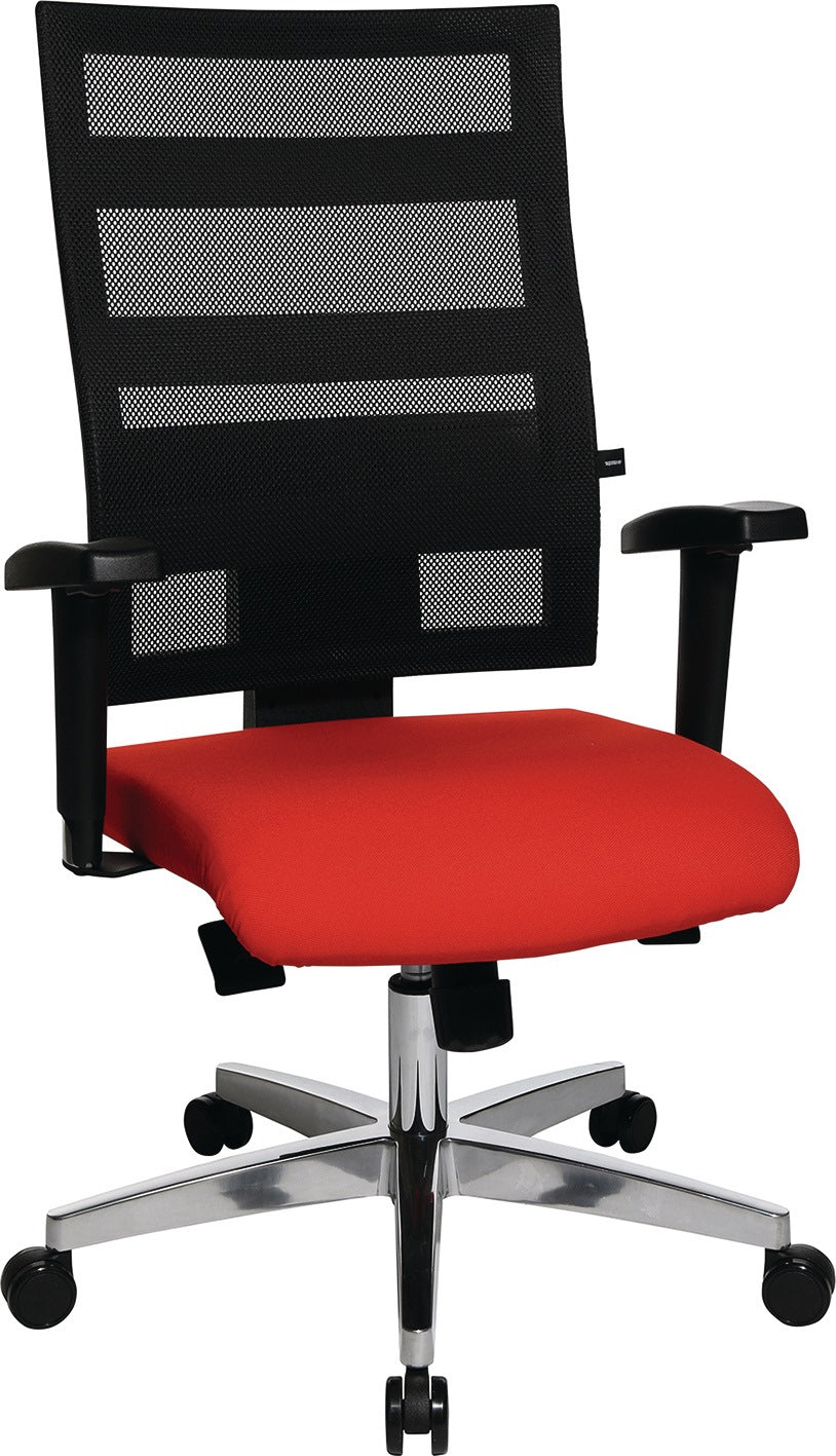 TOPSTAR Bürodrehstuhl Punktsynchron-Technik schwarz/schwarz, 110 kg, höhenverstellbar