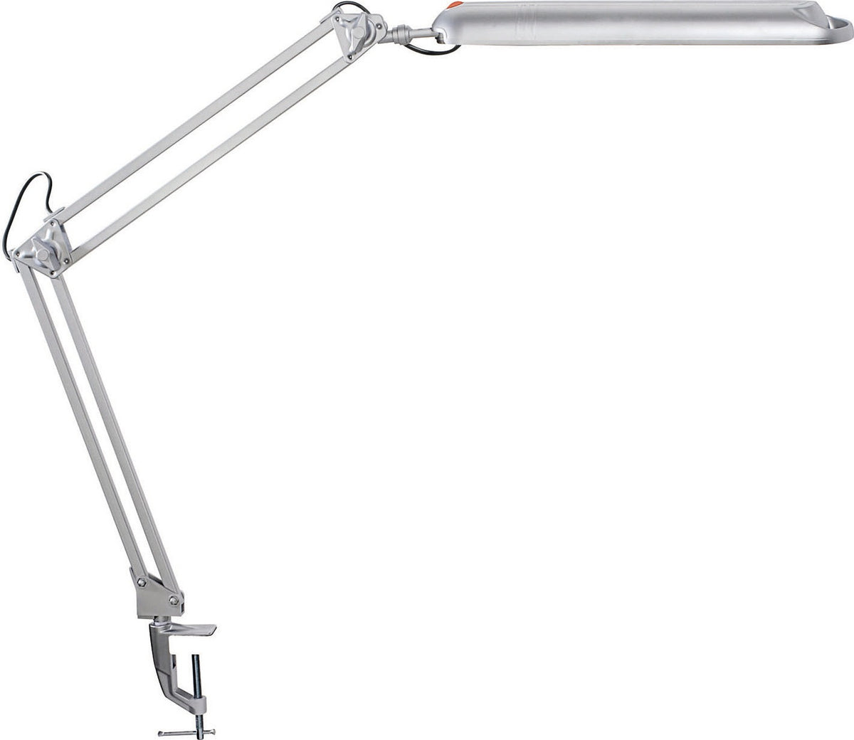 JAKOB MAUL Schreibtischleuchte LED Metall/Kunststoff weiß mit Tischklemme, 380 mm