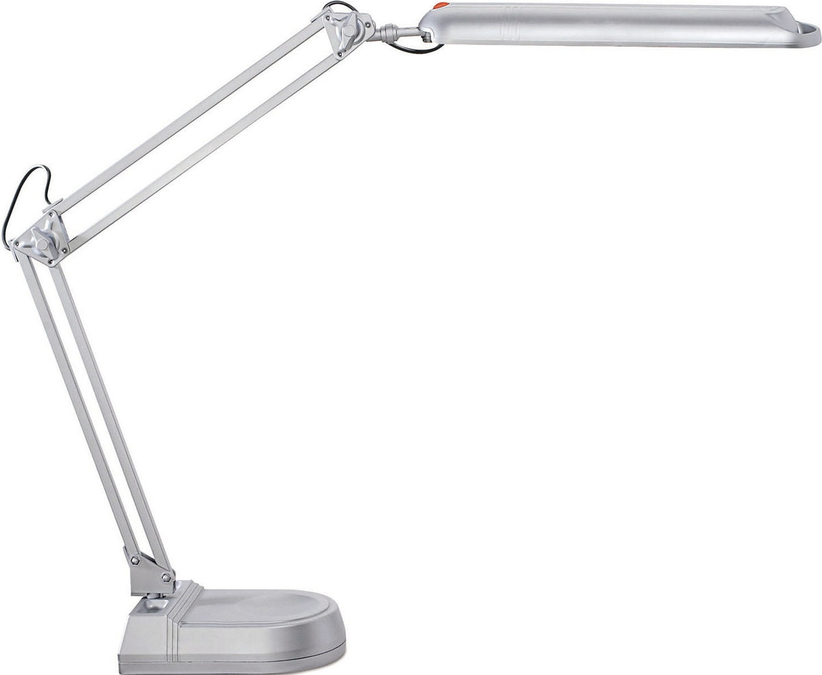 JAKOB MAUL Schreibtischleuchte LED Metall/Kunststoff weiß mit Tischklemme, 380 mm