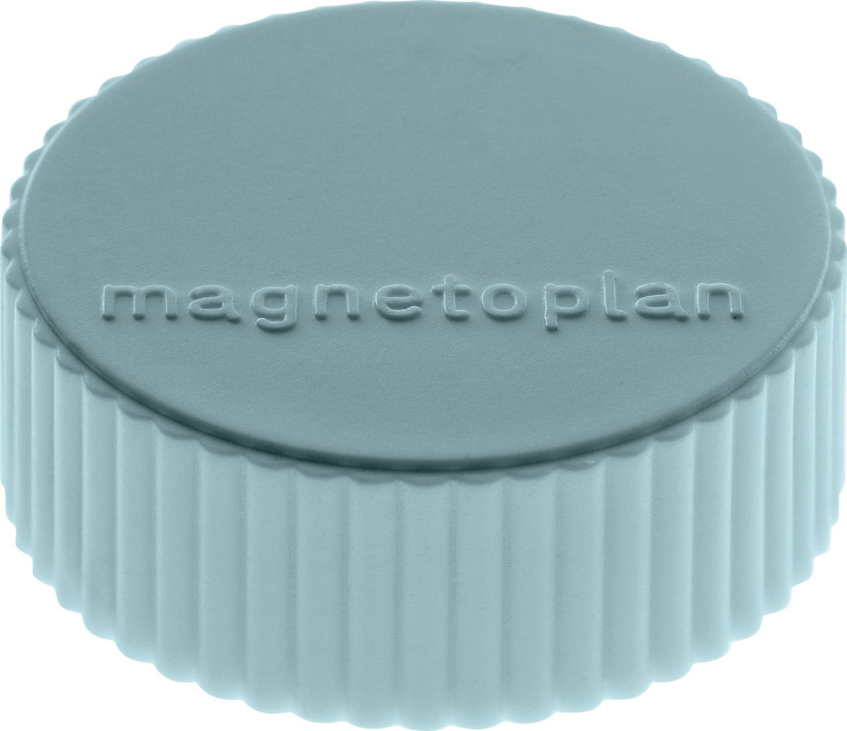 MAGNETOPLAN Magnet Super Ø 34 mm weiß – 10 Stück, Vollkern-Ferrit, ca. 2,0 kg Haftkraft