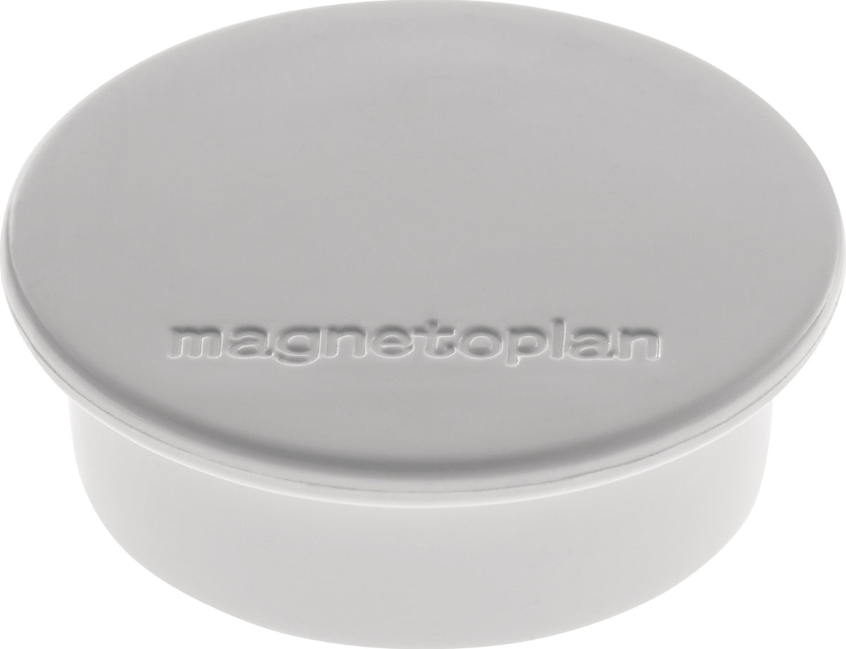 MAGNETOPLAN Magnet Premium Ø 40 mm dunkelblau – 10 Stück, Haftkraft 2,2 kg