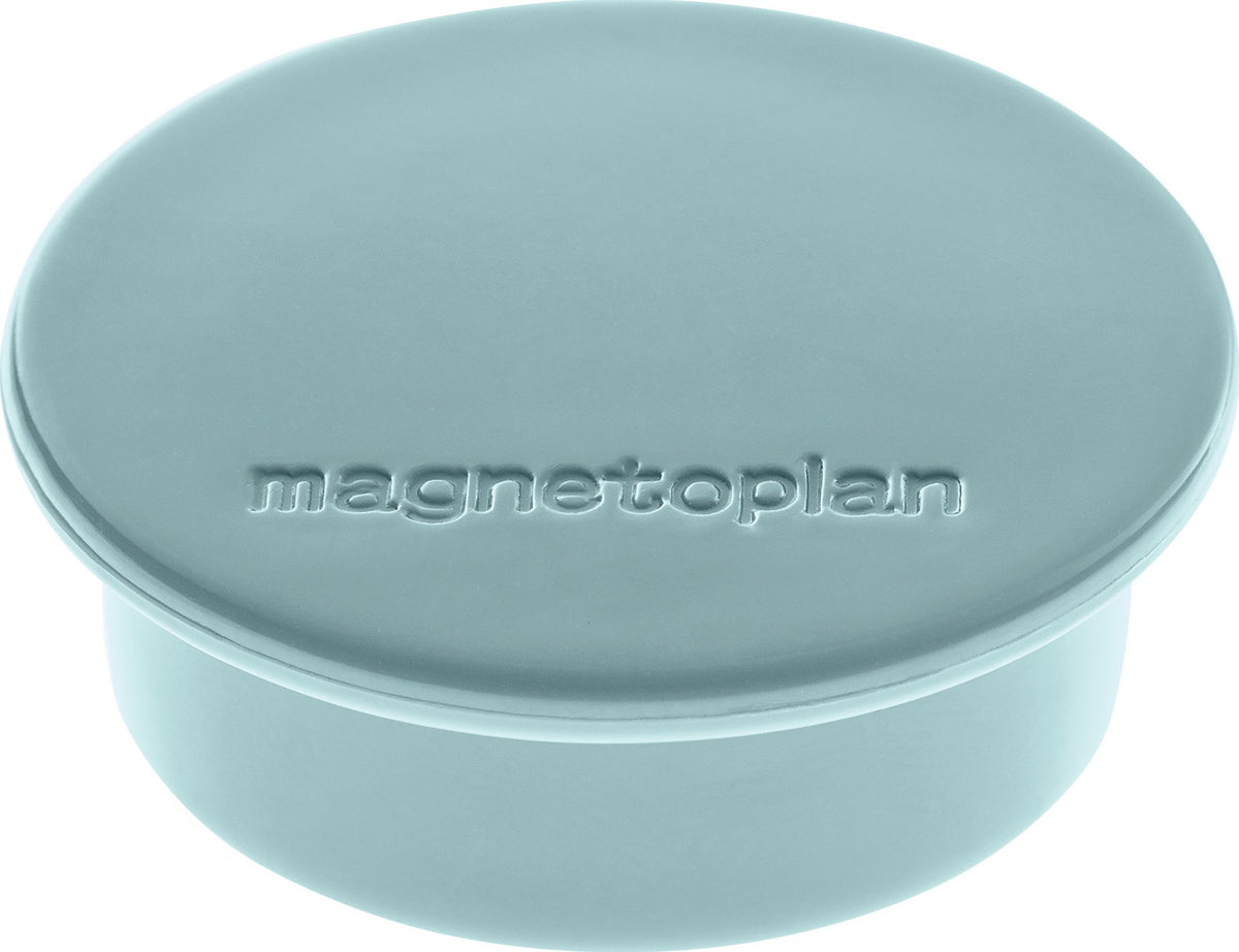 MAGNETOPLAN Magnet Premium Ø 40 mm dunkelblau – 10 Stück, Haftkraft 2,2 kg