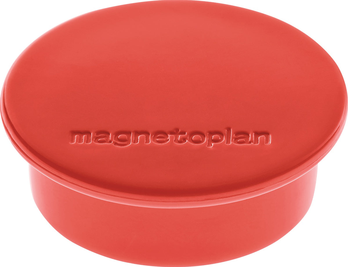 MAGNETOPLAN Magnet Premium Ø 40 mm dunkelblau – 10 Stück, Haftkraft 2,2 kg