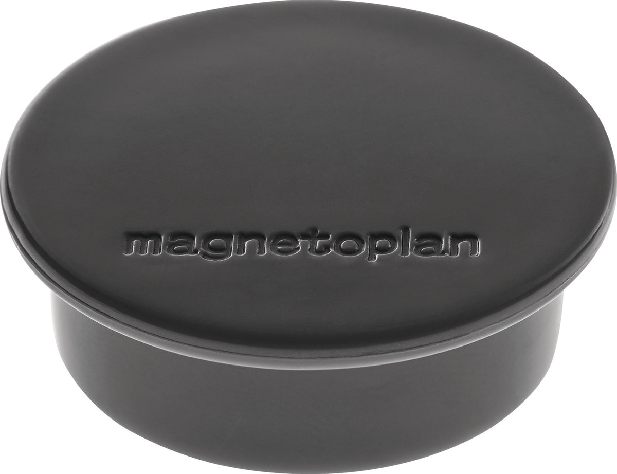 MAGNETOPLAN Magnet Premium Ø 40 mm dunkelblau – 10 Stück, Haftkraft 2,2 kg