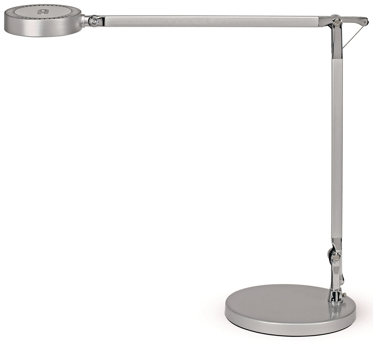 MAUL Schreibtischleuchte LED Alu silber Standfuß H.466mm dimmbar Touchfeld