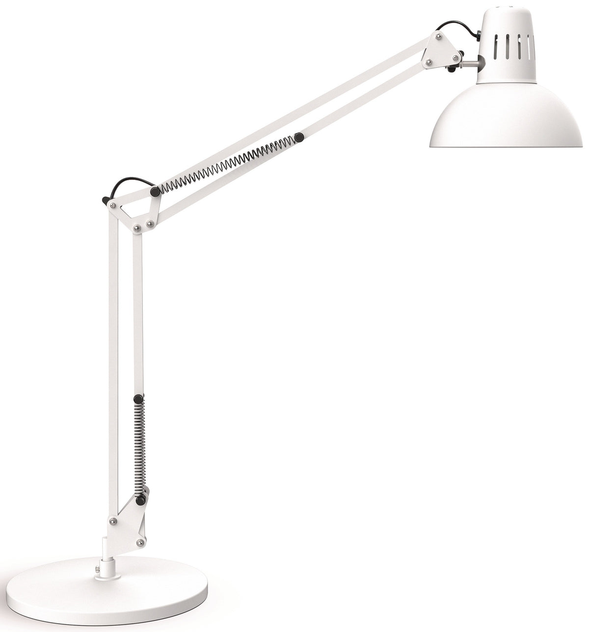 MAUL Schreibtischleuchte LED Metall schwarz H.49cm mit Standfuß und Tischklemme