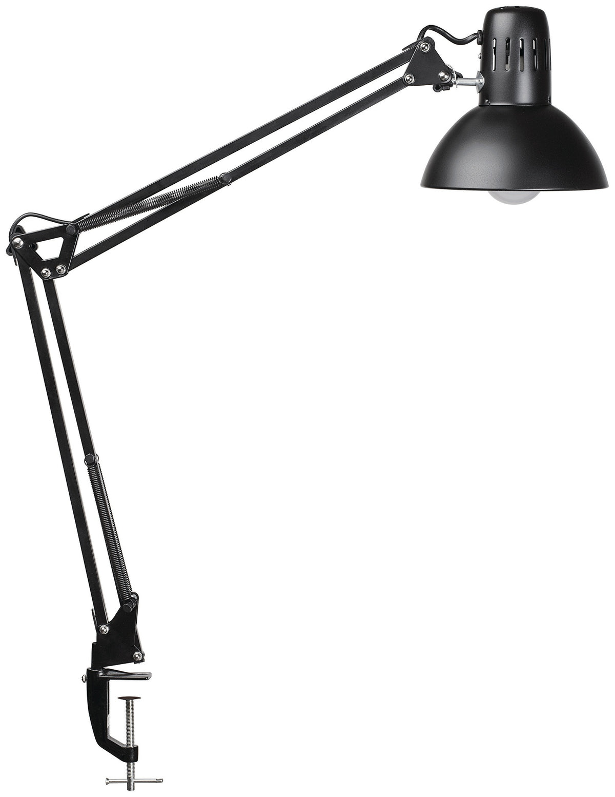 MAUL Schreibtischleuchte LED Metall schwarz H.49cm mit Standfuß und Tischklemme
