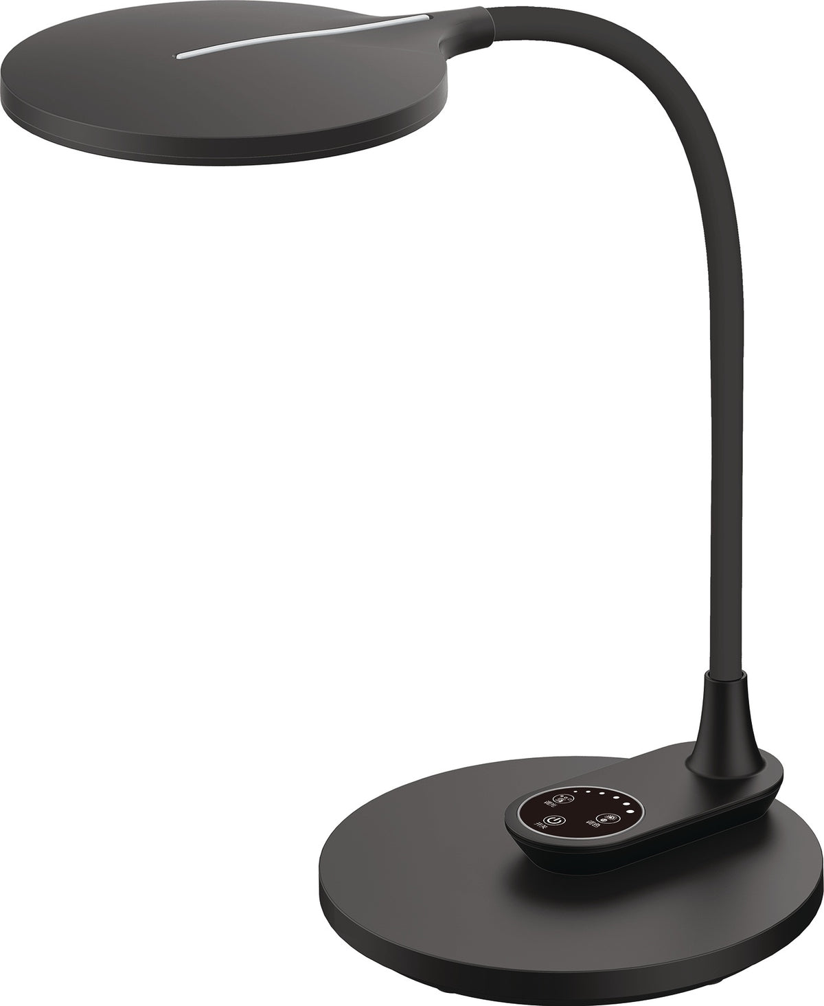 HANSA Schreibtischleuchte Horizon LED mit Standfuß und Wandmontage, 3-Stufen-Dimmer, 9W, warmweiß bis tageslichtweiß