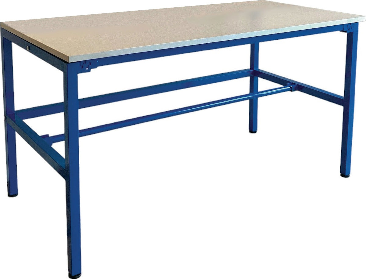 Packtisch GEWA 1600x800x850 mm mit Melaminharz Arbeitsplatte – Stabile Metallkonstruktion