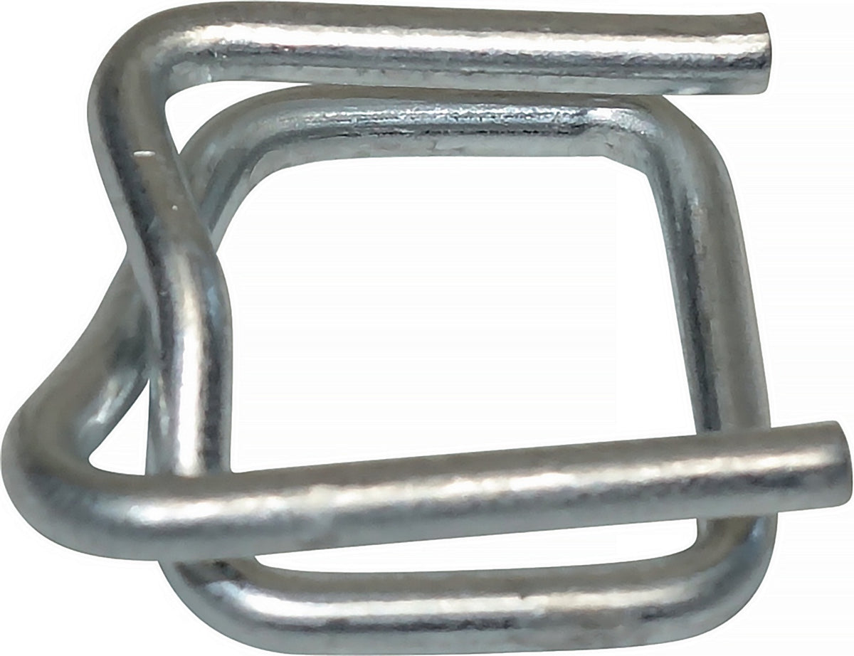 Verschlussklemme 13 mm von Banholzer & Wenz – verzinkter Stahl für Komposit- und Fadenstrukturbänder