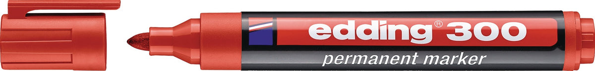 EDDING Permanentmarker 300 Schwarz – Rundspitze 1,5–3 mm, 10er-Pack