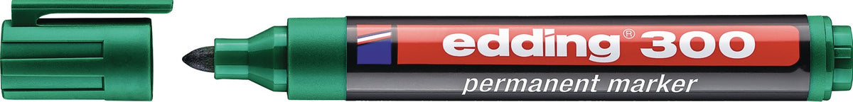 EDDING Permanentmarker 300 Schwarz – Rundspitze 1,5–3 mm, 10er-Pack