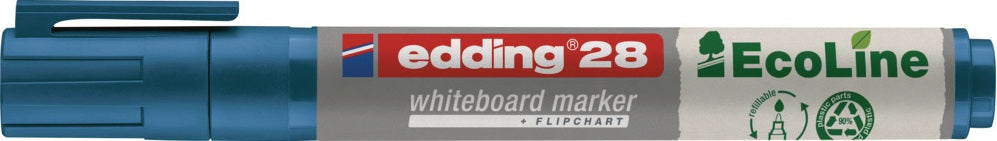 EDDING Whiteboardmarker 28 EcoLine schwarz, Rundspitze 1,5-3 mm, 10er Pack