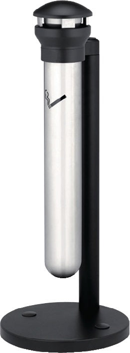 RUBBERMAID Standascher D394xH1000mm Edelstahl rund – wetterfester Ascher für Außenbereiche