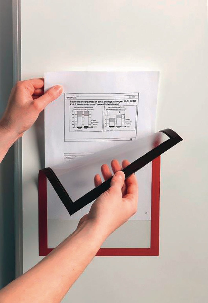 DURABLE Magnetrahmen DIN A4 schwarz magnethaftend 5 Stück pro Beutel