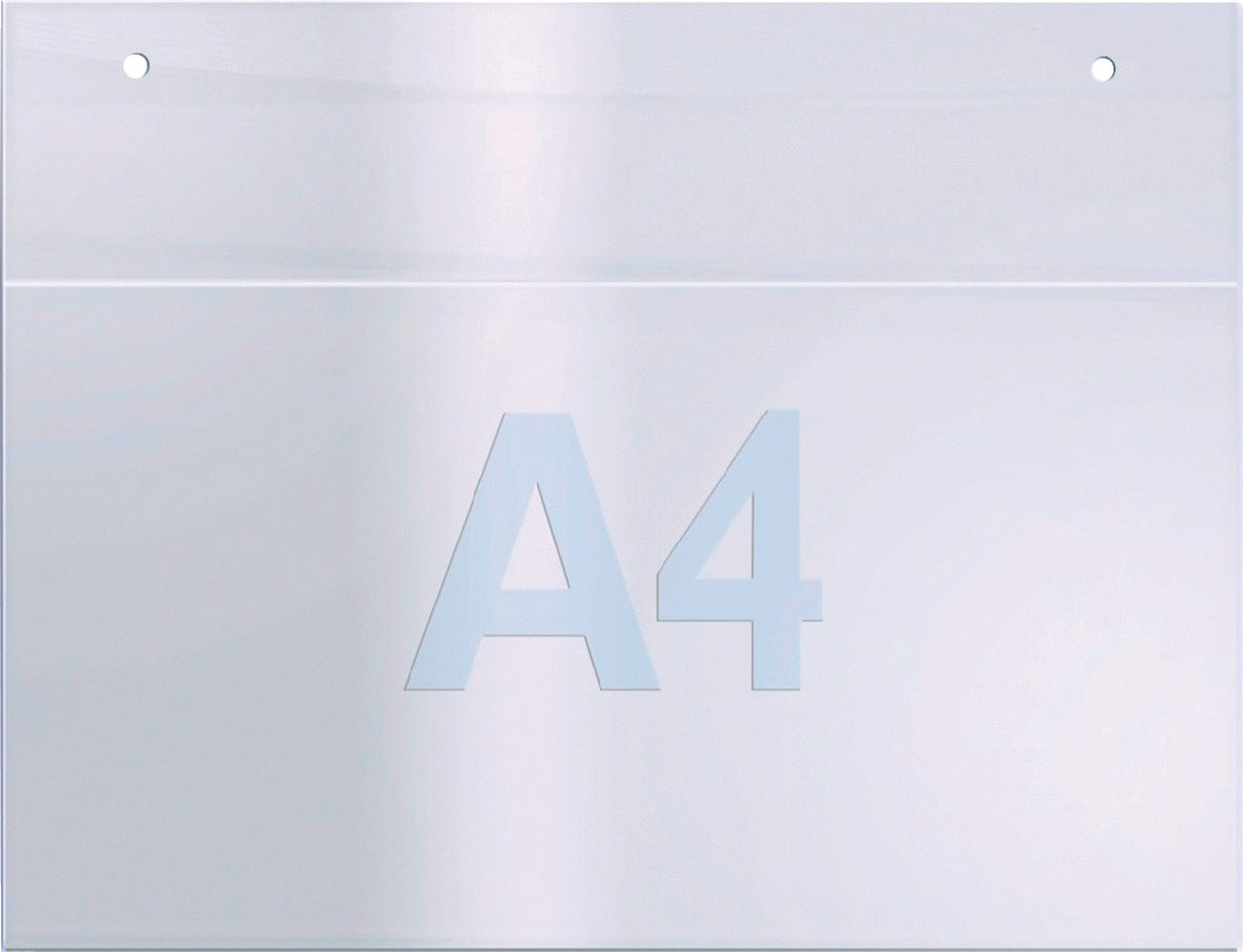 Twinco Solution Wandprospekthalter DIN A4 hoch aus transparentem Acryl