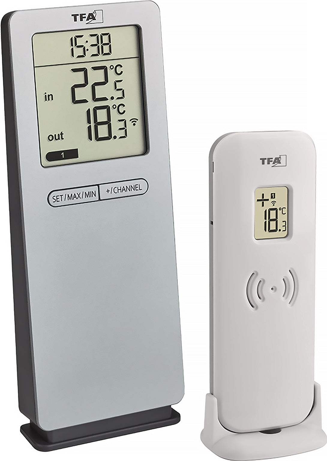 TFA Dostmann Funkthermometer LOGOneo – Innen- und Außentemperatur kabellos messen