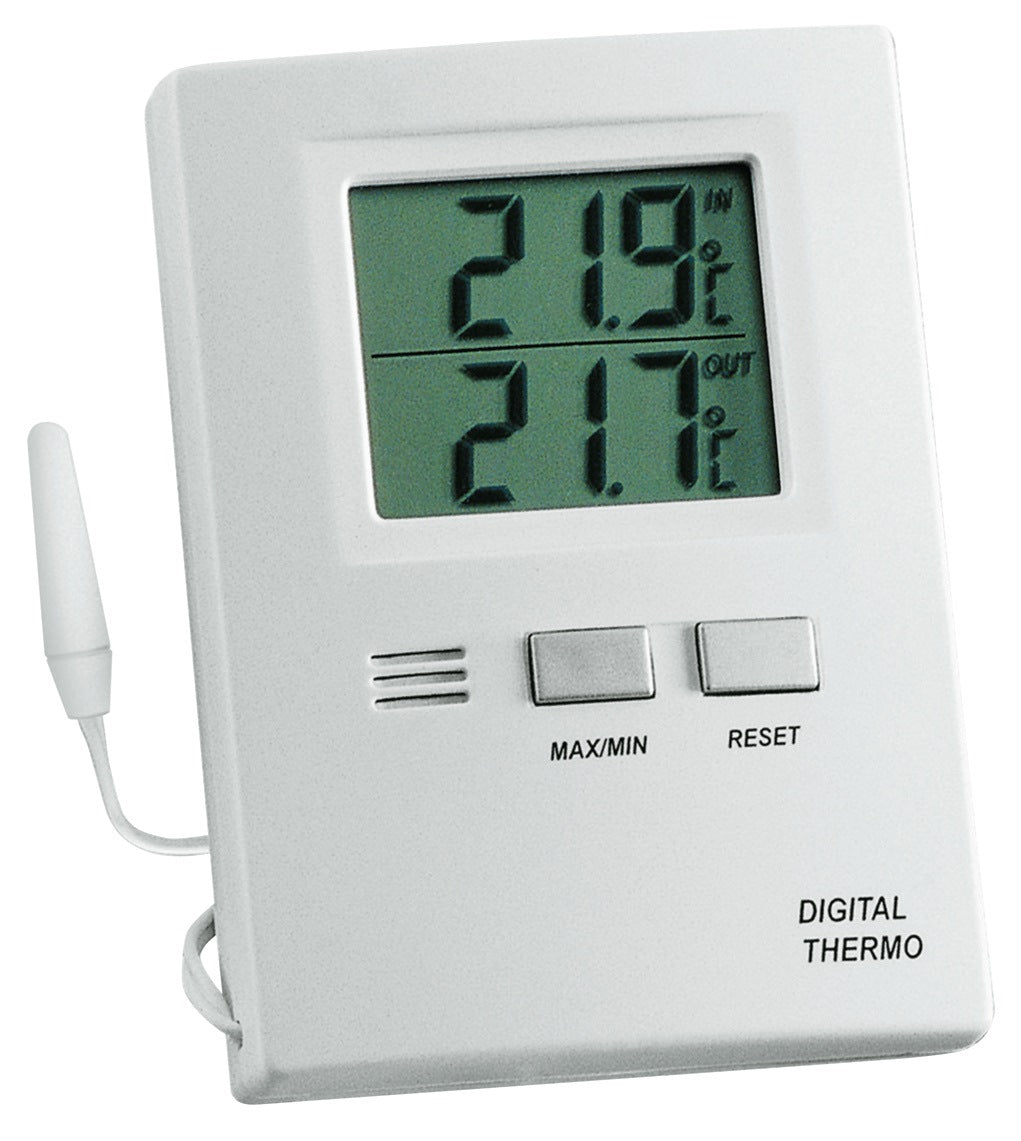 TFA Max.-Min. Thermometer für innen und außen, -50 bis +70 °C, Kunststoff