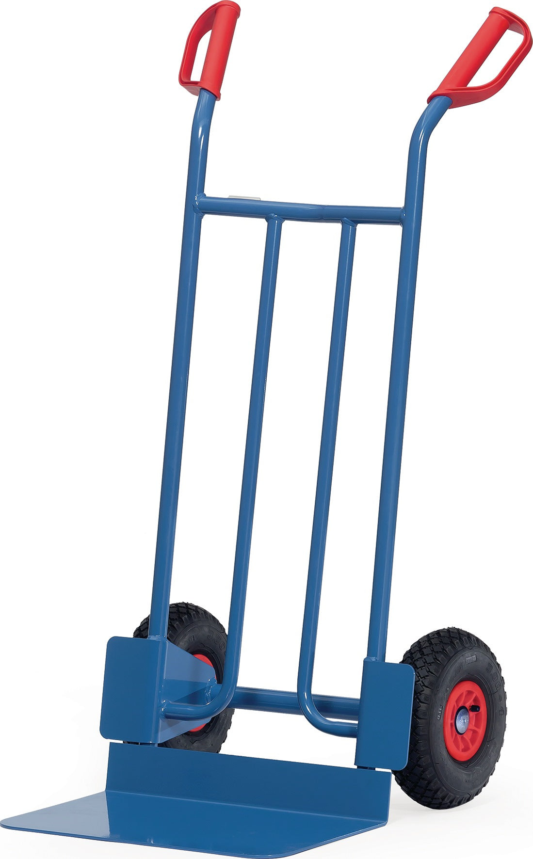 FETRA Sackkarre Schaufel 300x480 mm, 250 kg, Luftbereifung, brillantblau