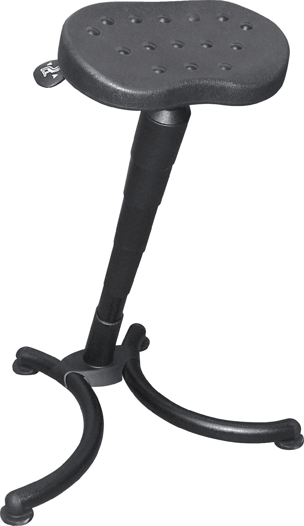MEY Stehhilfe PU-Schaum Sitzhöhe 620-830 mm Stahlrohr schwarz