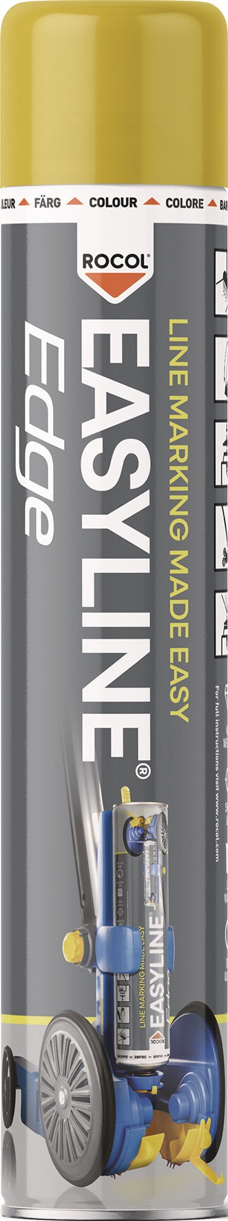 ROCOL Linienmarkierungsfarbe Easyline® Edge 750 ml weiß Spraydose – Schnelltrocknend & NSF R2