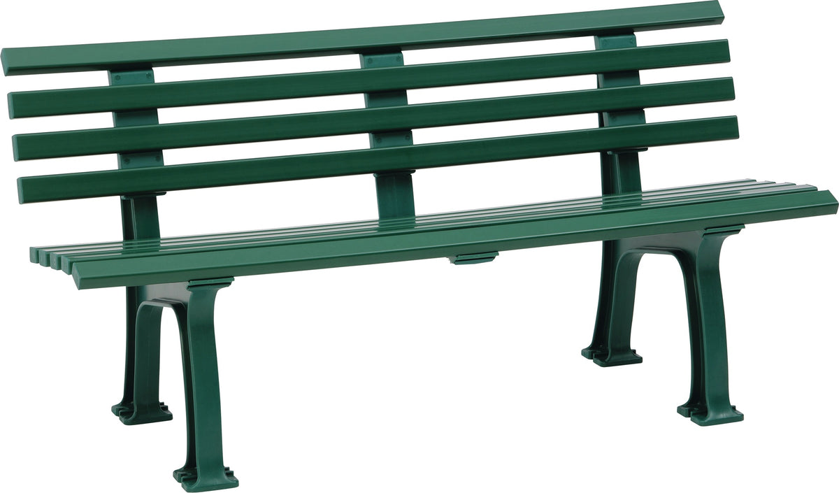 BLOME Parkbank Sylt 3-Sitzer Kunststoff grün 1500x540x740 mm