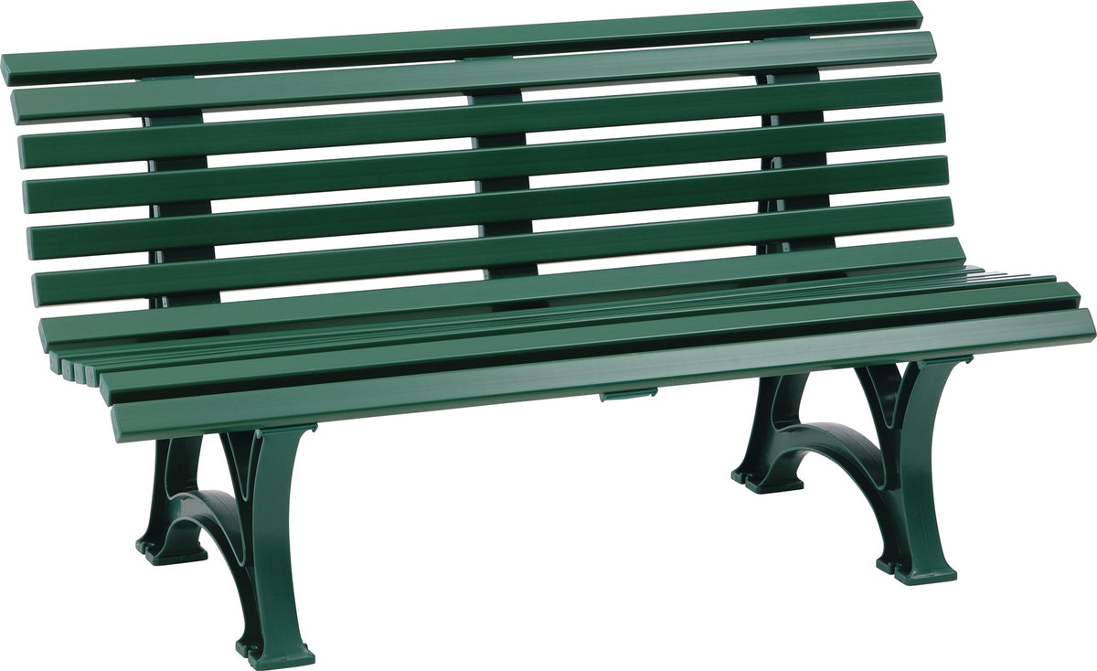 BLOME Parkbank Helgoland 3-Sitzer Kunststoff weiß 1500 mm für Garten und Terrasse