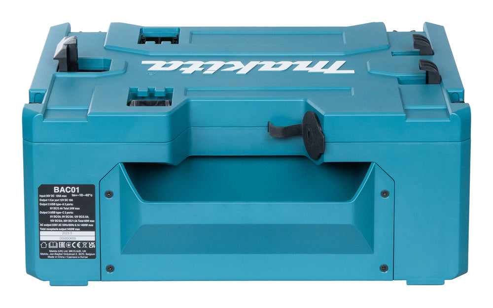 Makita Stromwandler MAKPAC | Mobile Stromversorgung für netzbetriebene Geräte - BAC01