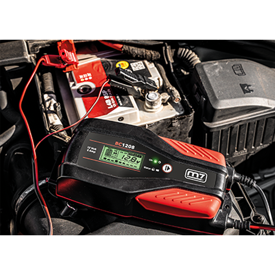 KING TONY Profi-Werkzeuge - Automatisches Ladegerät 12V 8Ah BC1208