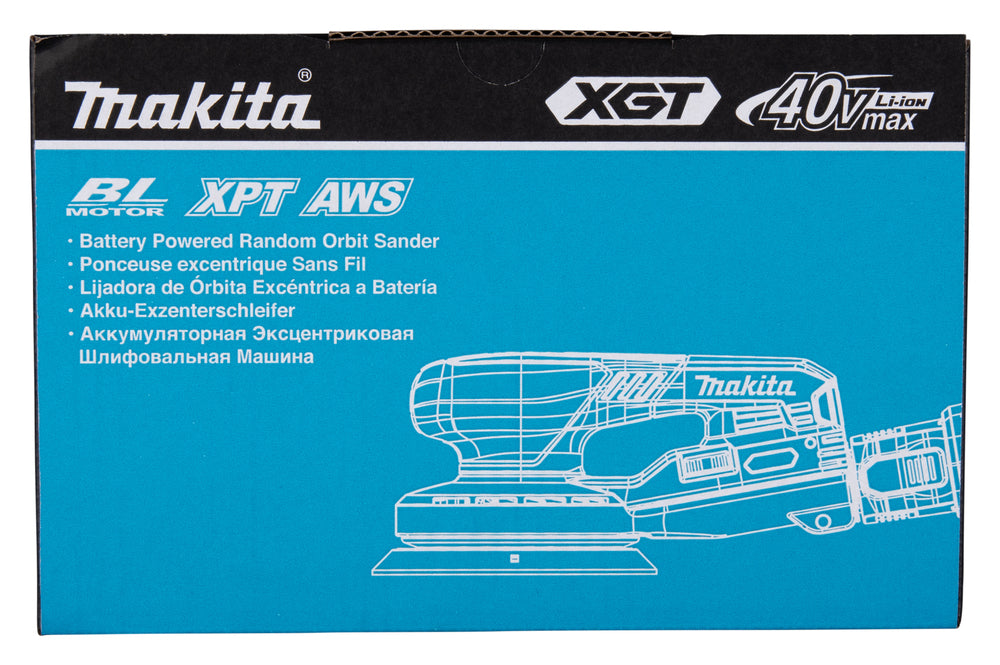 Makita Akku-Exzenterschleifer – XPT, AWS, bürstenlos, konstante Drehzahl - BO002CGZ