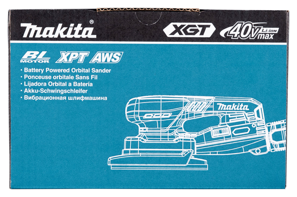 Makita Akku-Schwingschleifer/Exzenterschleifer – XPT, AWS, bürstenlos, variable Geschwindigkeit - BO005CGZ