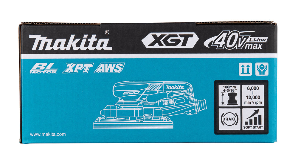 Makita Akku-Schwingschleifer – XPT-Schutz, AWS-Funktion, bürstenloser Motor - BO007CGZ