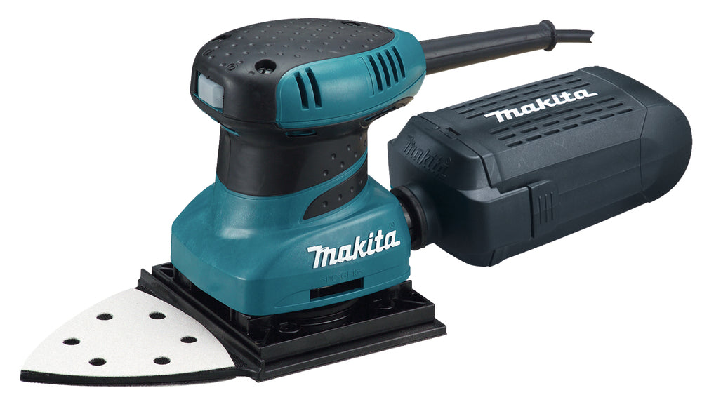 Makita Faust-Schwingschleifer | 190 W Motor, 112 x 190 mm Schleifplatte & kompakte Bauform - BO4565J