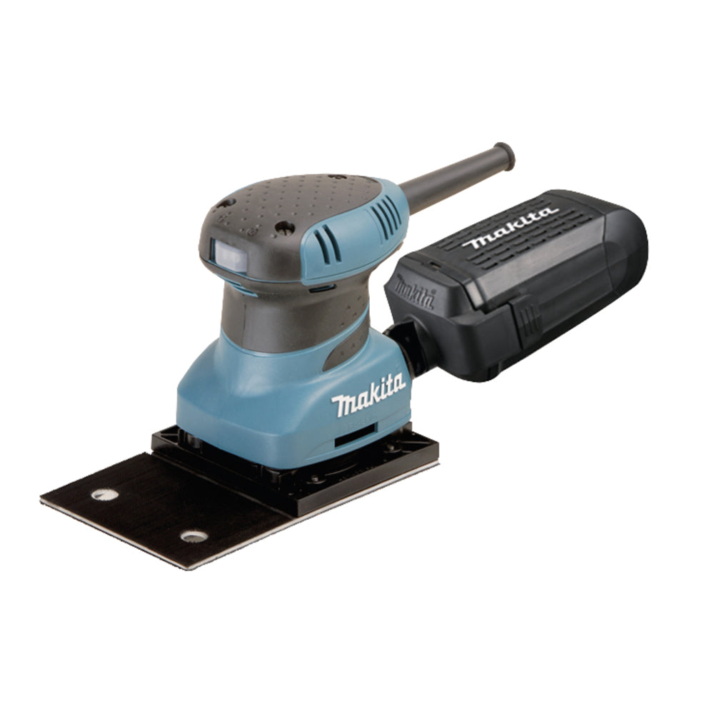 Makita Faust-Schwingschleifer | 200 W Motor, 100 x 164 mm Schleifplatte & kompakte Bauform - BO4566J