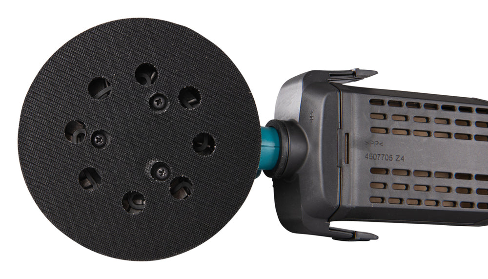 Makita Exzenterschleifer | 123 mm Schleifscheibe, gummierte Handgriffe & Staubabsaugung - BO5031J