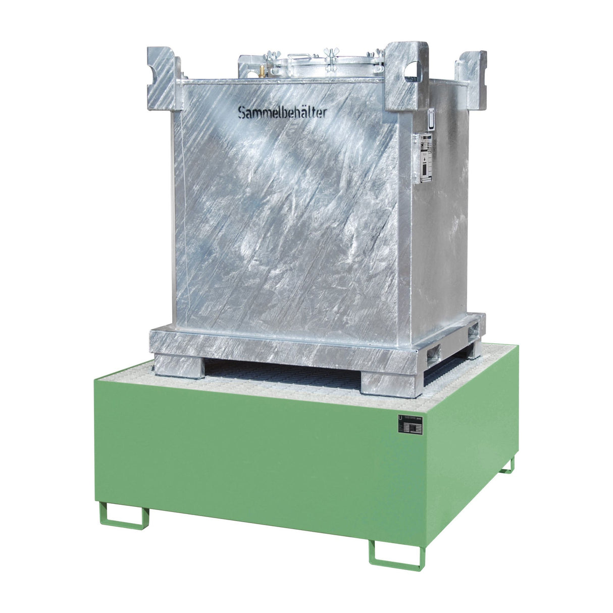 BAUER Südlohn Auffangwanne Typ AW 1000 RAL 6011 Resedagrün - Art.-Nr. 4402-23-0000-4