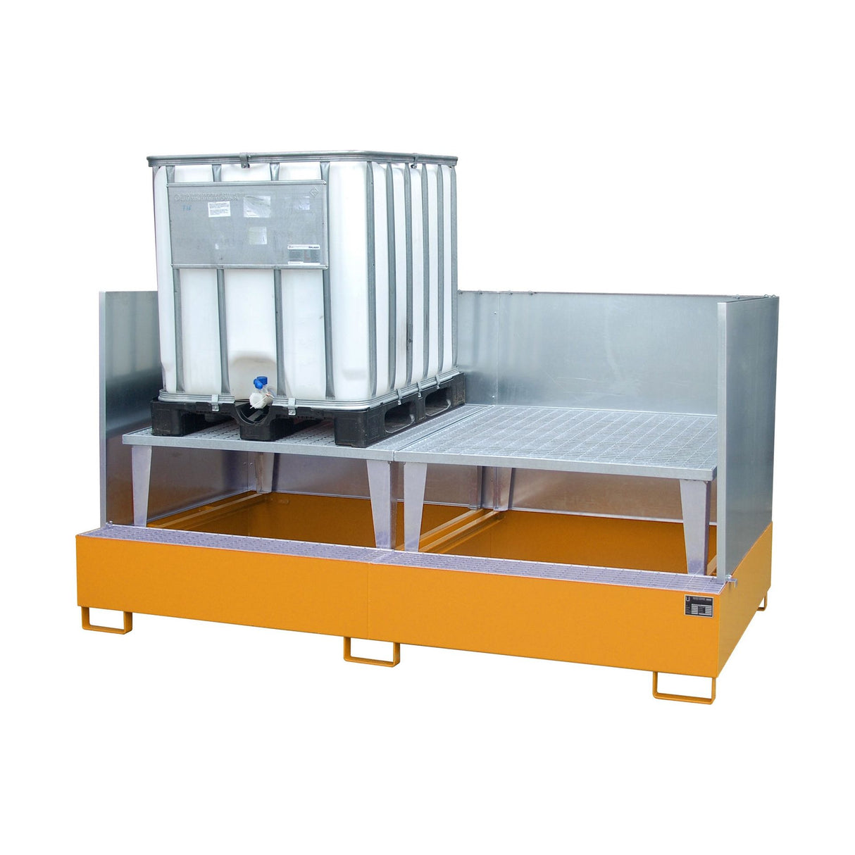 BAUER Südlohn Auffangwanne Typ AWA 1000-2/SW RAL 2000 Gelborange - Art.-Nr. 4402-78-2000-1