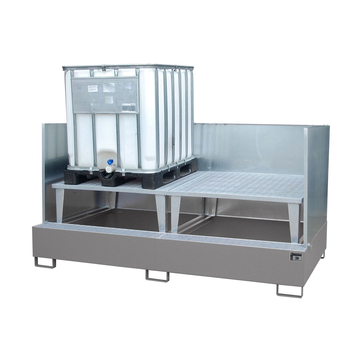 BAUER Südlohn Auffangwanne Typ AWA 1000-2/SW RAL 7005 Mausgrau - Art.-Nr. 4402-78-2000-5