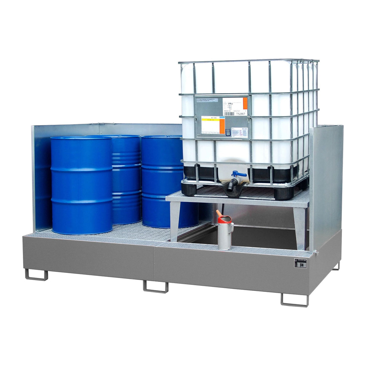 BAUER Südlohn Auffangwanne Typ AWA 21/SW RAL 7005 Mausgrau - Art.-Nr. 4402-80-2000-5