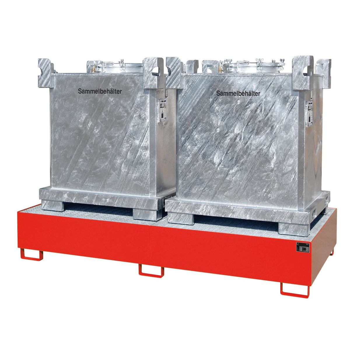 BAUER Südlohn Auffangwanne Typ AW 1000-2 RAL 3000 Feuerrot - Art.-Nr. 4402-91-0000-2