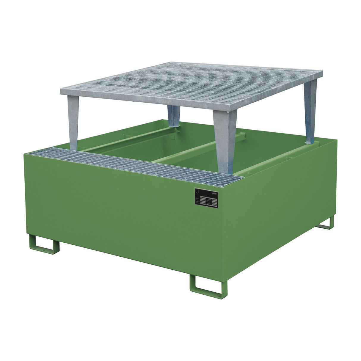 BAUER Südlohn Auffangwanne Typ AWA 1000 RAL 6011 Resedagrün - Art.-Nr. 4402-96-0000-4