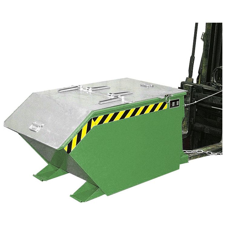 BAUER Südlohn Kippbehälter Typ GU 500 RAL 6011 Resedagrün - Art.-Nr. 4409-02-0000-4