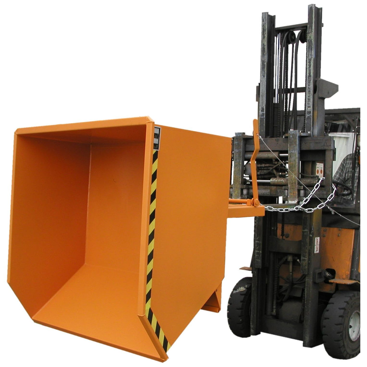 BAUER Südlohn Kippbehälter Typ GU 1000 RAL 2000 Gelborange - Art.-Nr. 4409-04-0000-1