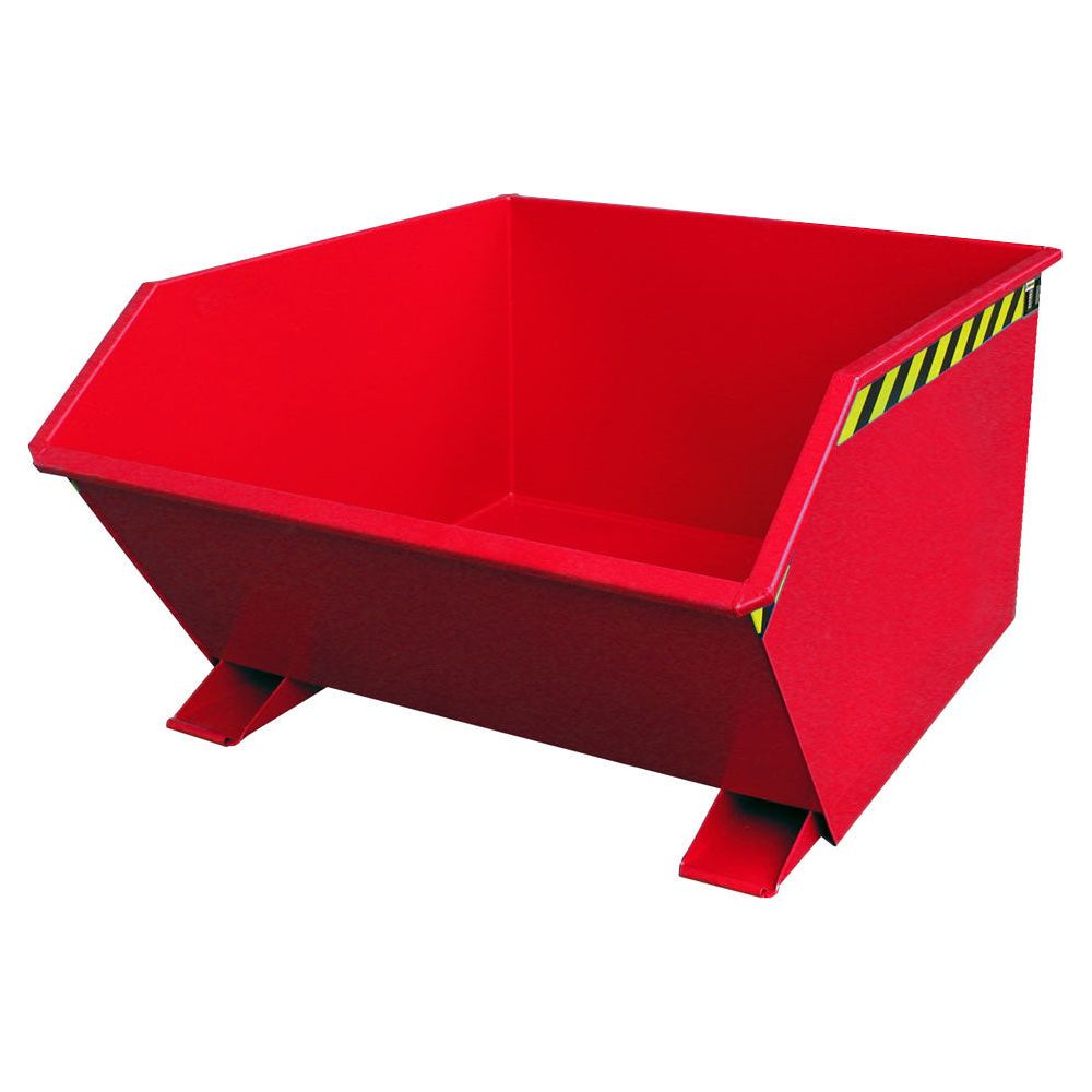 BAUER Südlohn Kippbehälter Typ GU 1000 RAL 3000 Feuerrot - Art.-Nr. 4409-04-0000-2