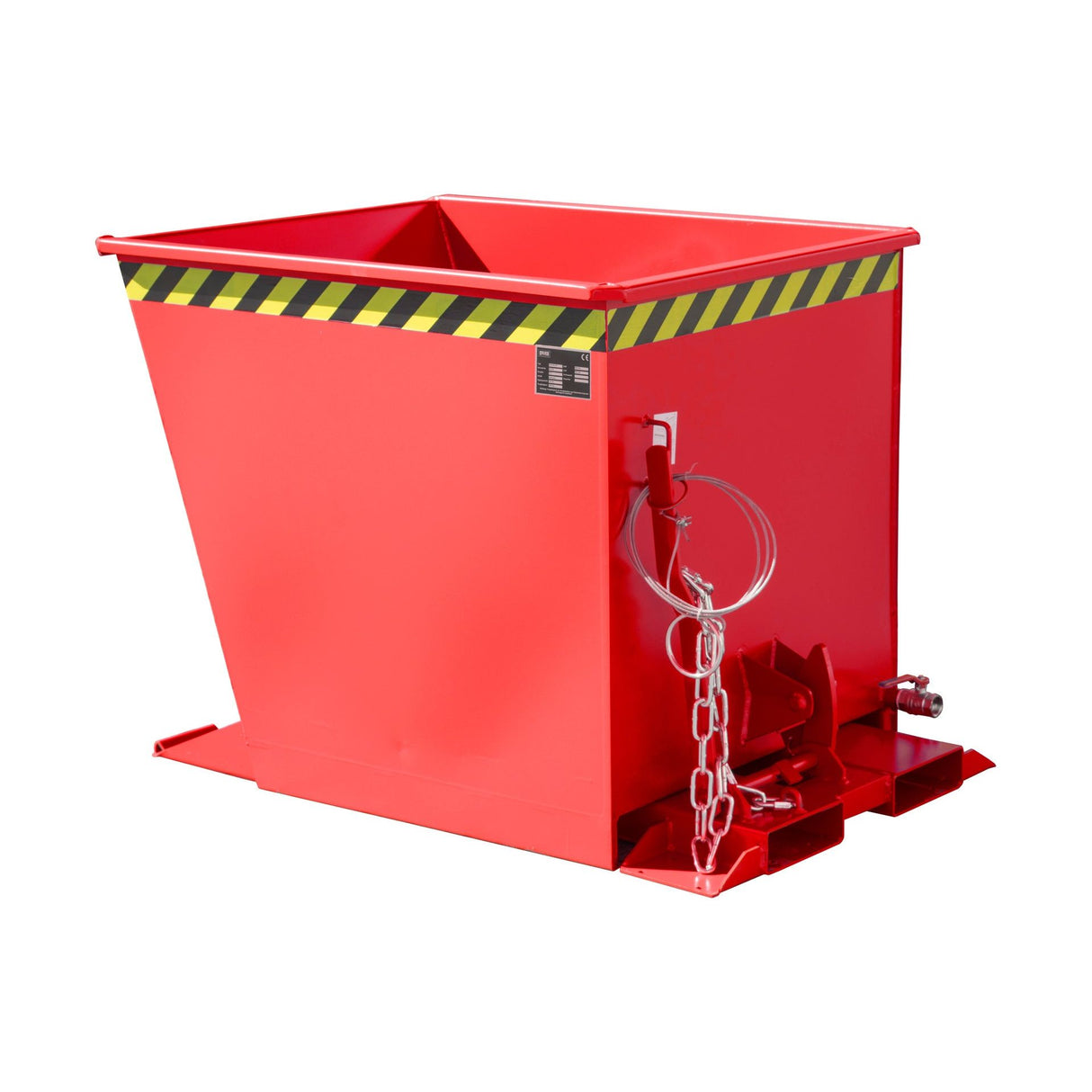 BAUER Südlohn Späne-Kippbehälter Typ SGU-RZ 55 RAL 3000 Feuerrot - Art.-Nr. 4409-31-0000-2