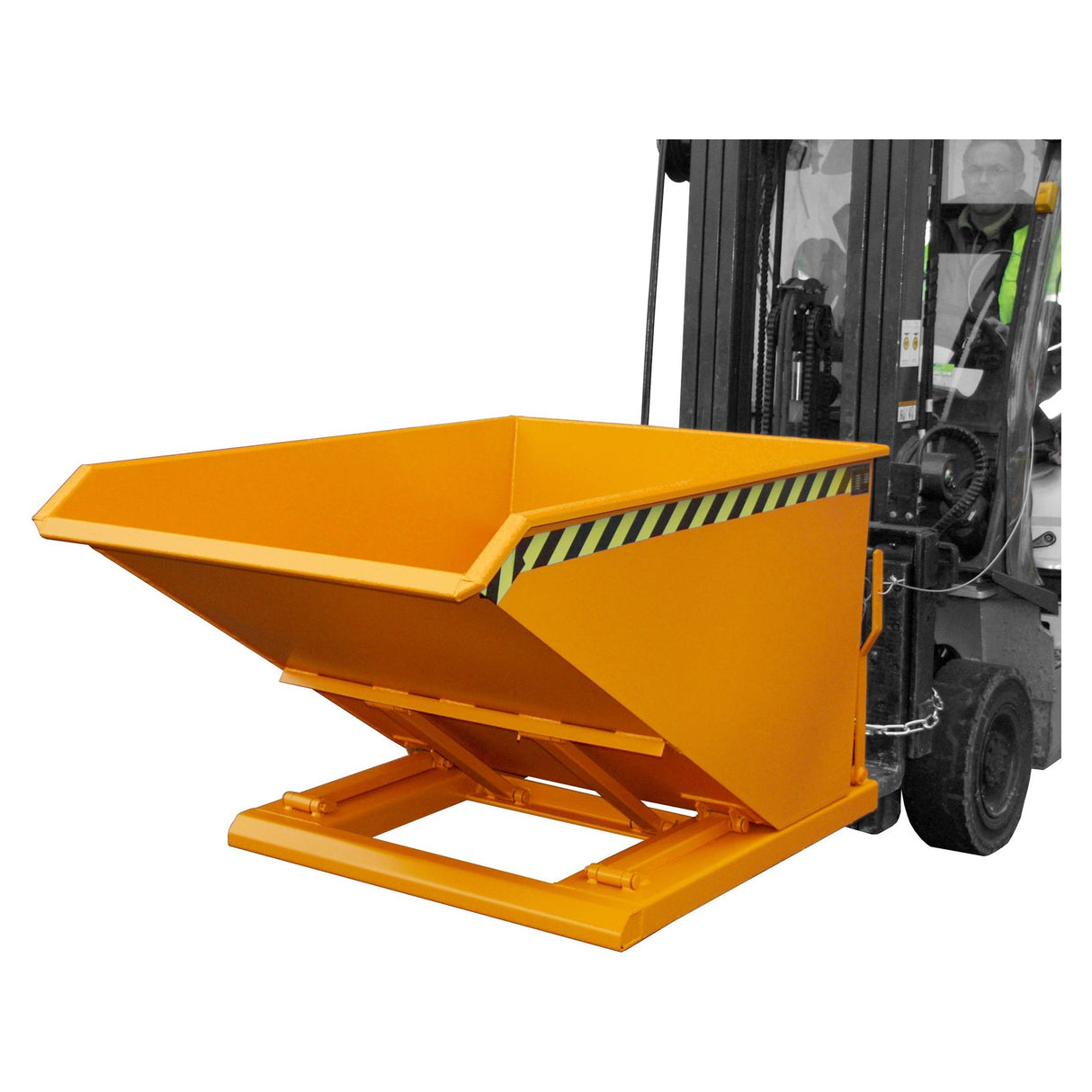 BAUER Südlohn Kippbehälter Typ NK 100 RAL 2000 Gelborange - Art.-Nr. 4412-04-0000-1