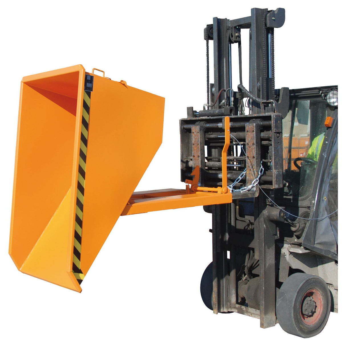 BAUER Südlohn Kippbehälter Typ NK 100 RAL 2000 Gelborange - Art.-Nr. 4412-04-0000-1