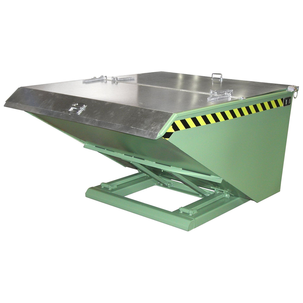 BAUER Südlohn Kippbehälter Typ NK 100 RAL 6011 Resedagrün - Art.-Nr. 4412-04-0000-4