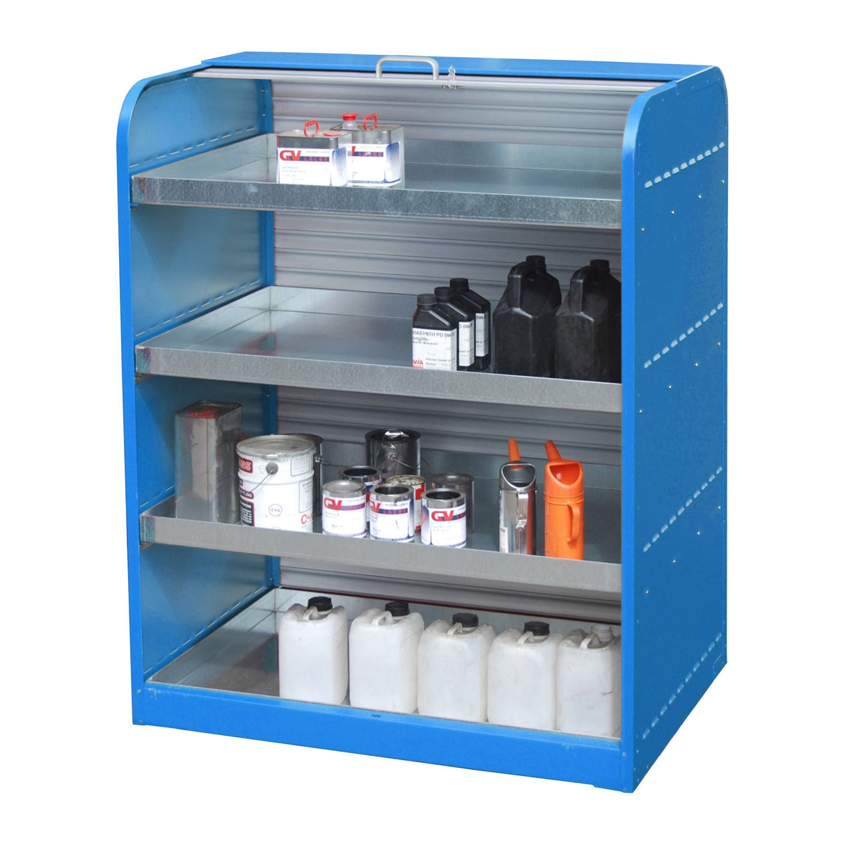 BAUER Südlohn Gefahrstoff-Rollladenschrank Typ RSG-4 RAL 5012 Lichtblau - Art.-Nr. 4416-30-3000-3